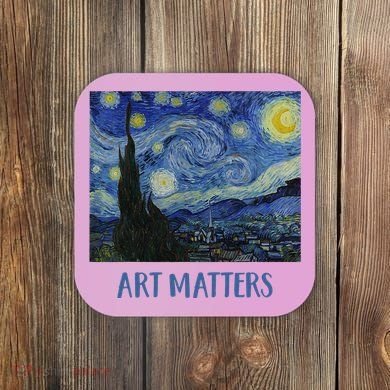 Starry Night By Vincent Van Gogh Art Matters Coaster