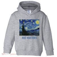 Starry Night By Vincent Van Gogh Art Matters Toddler Hoodie thumb 0
