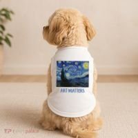 Starry Night By Vincent Van Gogh Art Matters Doggie Tank thumb 2