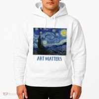 Starry Night By Vincent Van Gogh Art Matters Hoodie thumb 2