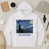 Starry Night By Vincent Van Gogh Art Matters Hoodie thumb 3