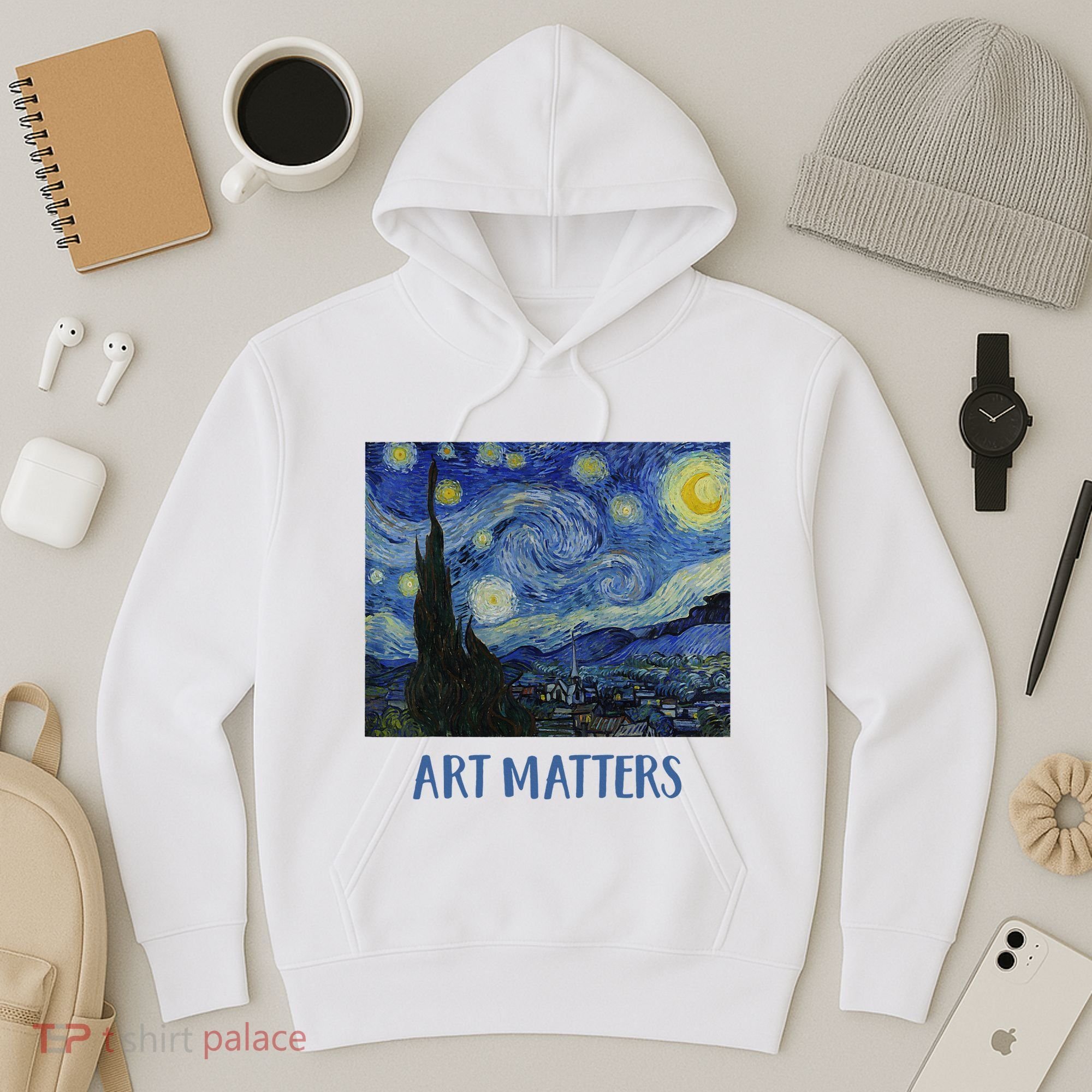 Starry Night By Vincent Van Gogh Art Matters Hoodie