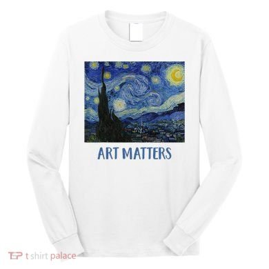 Starry Night By Vincent Van Gogh Art Matters Long Sleeve Shirt