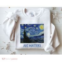 Starry Night By Vincent Van Gogh Art Matters Sweatshirt thumb 2