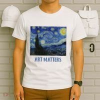 Starry Night By Vincent Van Gogh Art Matters T-Shirt thumb 6