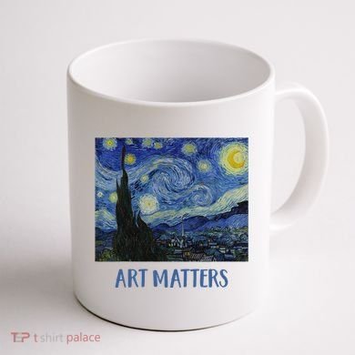 Starry Night By Vincent Van Gogh Art Matters Coffee Mug back