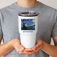Starry Night By Vincent Van Gogh Art Matters Tumbler thumb 2