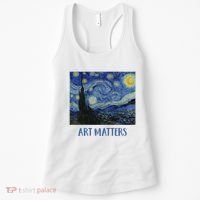 Starry Night By Vincent Van Gogh Art Matters Women's Tank Top thumb 0