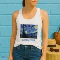 Starry Night By Vincent Van Gogh Art Matters Women's Tank Top thumb 2