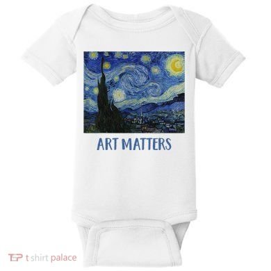 Starry Night By Vincent Van Gogh Art Matters Baby Bodysuit
