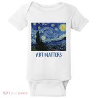 Starry Night By Vincent Van Gogh Art Matters Baby Bodysuit thumb 0