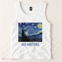 Starry Night By Vincent Van Gogh Art Matters Tank Top thumb 2