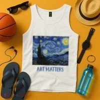 Starry Night By Vincent Van Gogh Art Matters Tank Top thumb 4