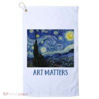 Starry Night By Vincent Van Gogh Art Matters Golf Towel thumb 0