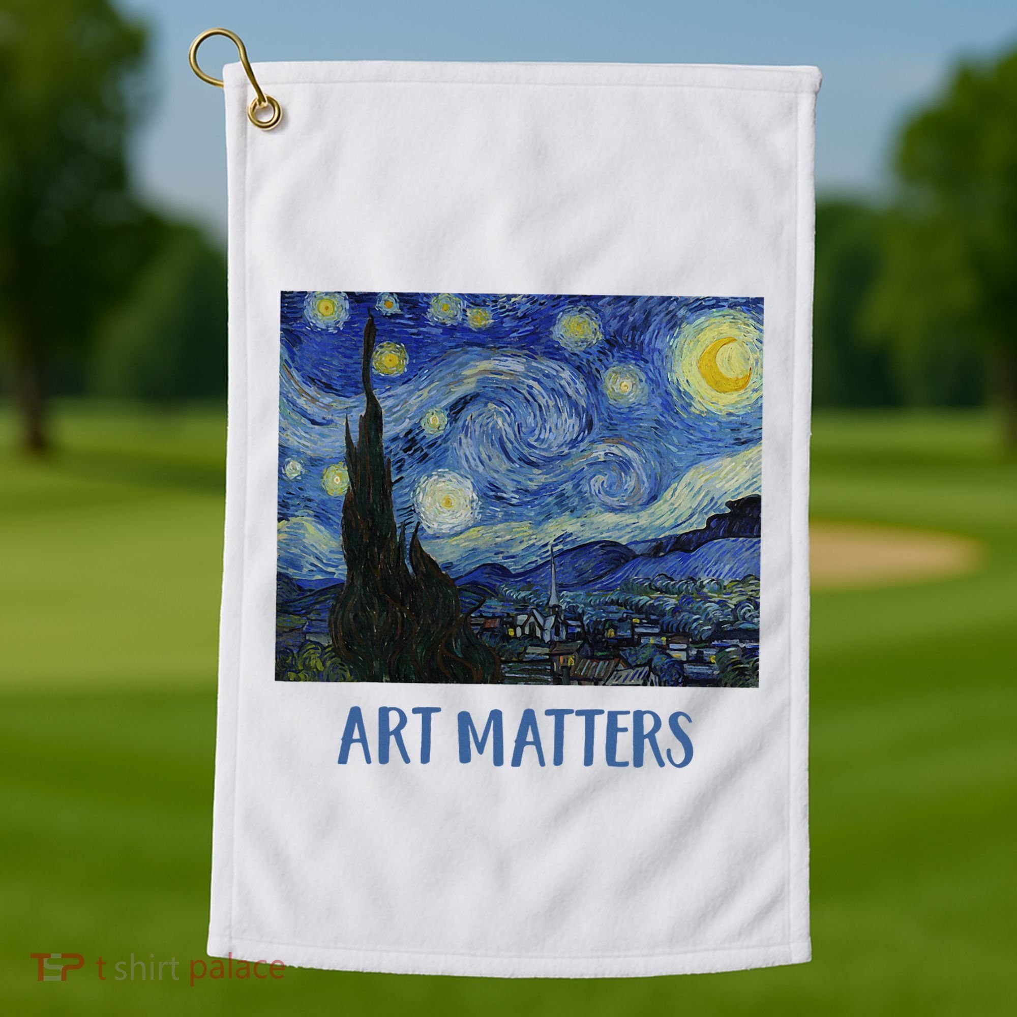 Starry Night By Vincent Van Gogh Art Matters Golf Towel