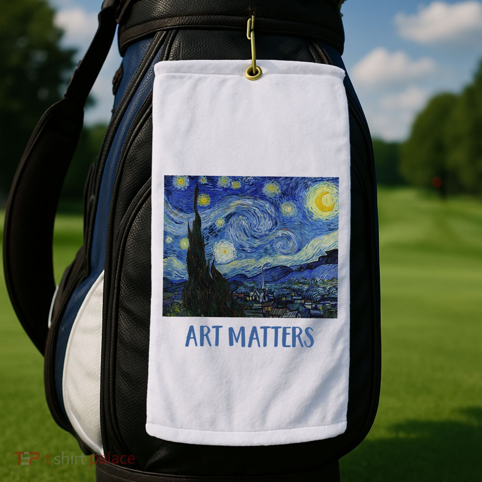 Starry Night By Vincent Van Gogh Art Matters Golf Towel