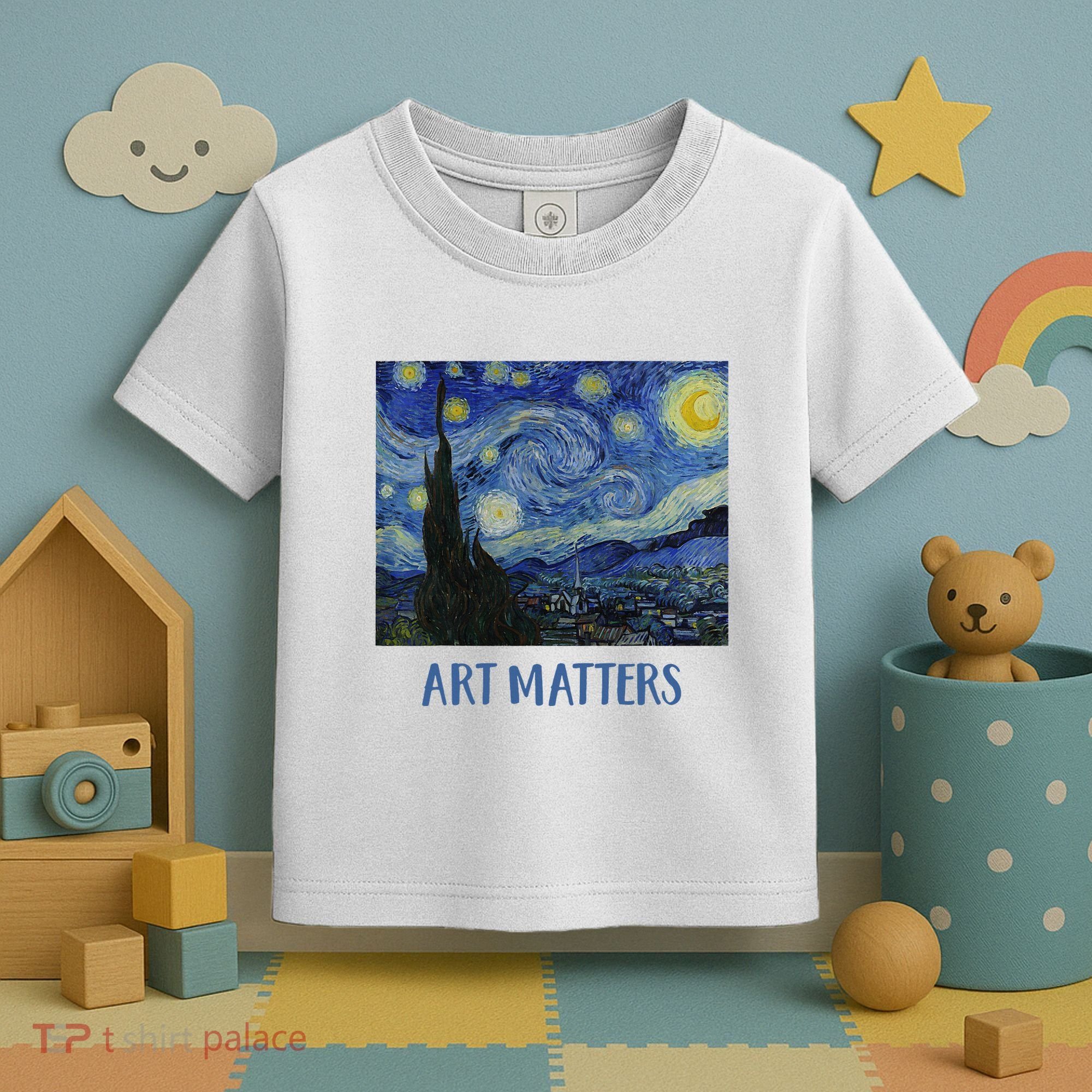 Starry Night By Vincent Van Gogh Art Matters Toddler T-Shirt