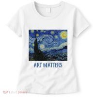 Starry Night By Vincent Van Gogh Art Matters Women's T-Shirt thumb 0