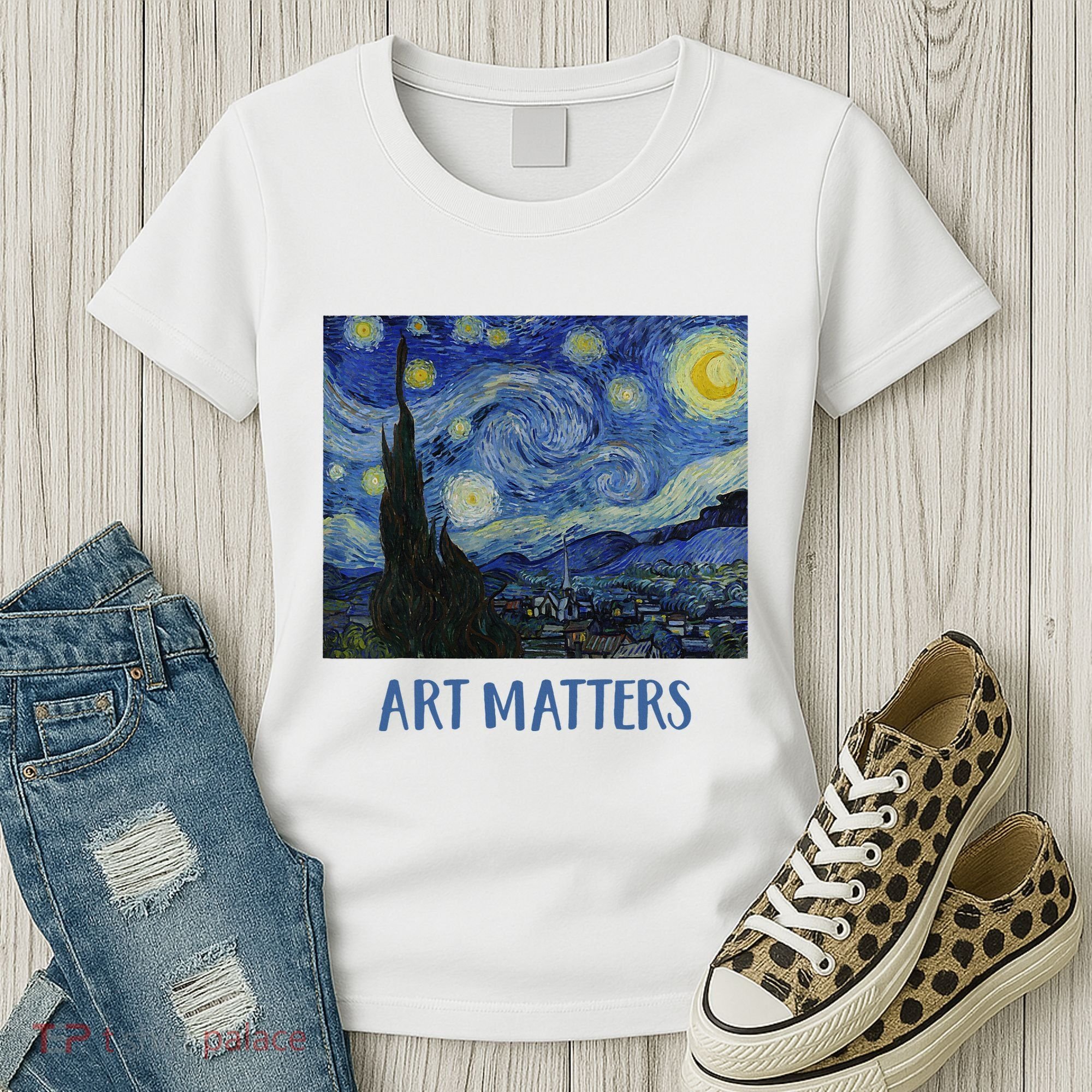 Starry Night By Vincent Van Gogh Art Matters Women's T-Shirt