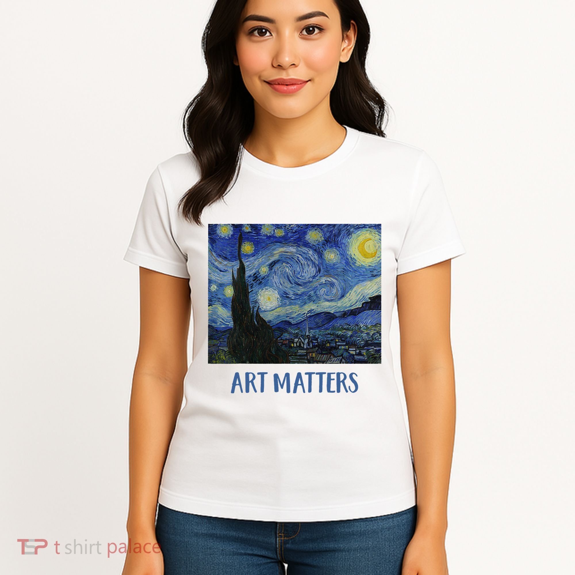 Starry Night By Vincent Van Gogh Art Matters Women's T-Shirt