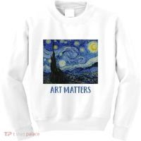 Starry Night By Vincent Van Gogh Art Matters Kids Sweatshirt thumb 0