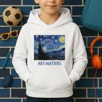 Starry Night By Vincent Van Gogh Art Matters Kids Hoodie thumb 2