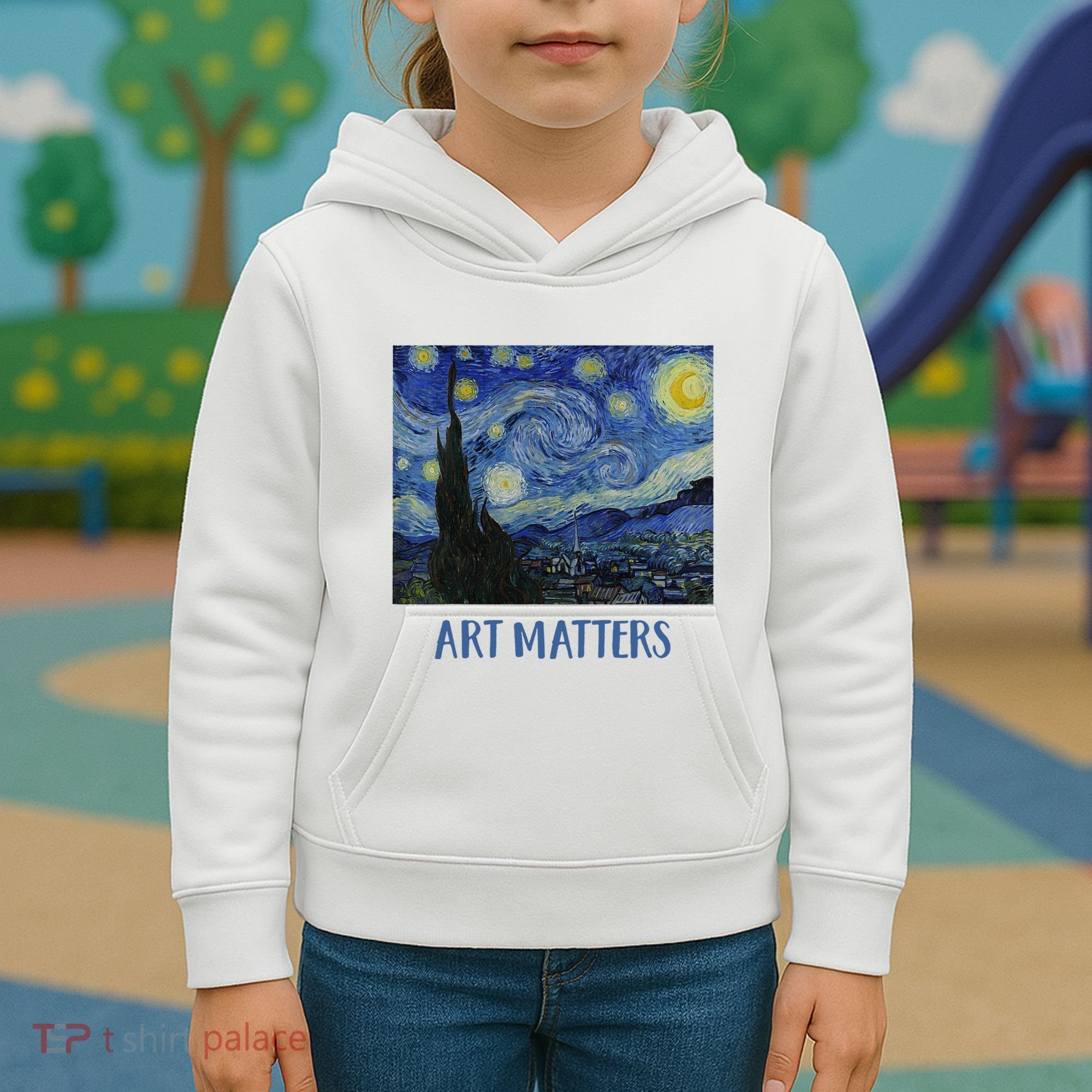 Starry Night By Vincent Van Gogh Art Matters Kids Hoodie