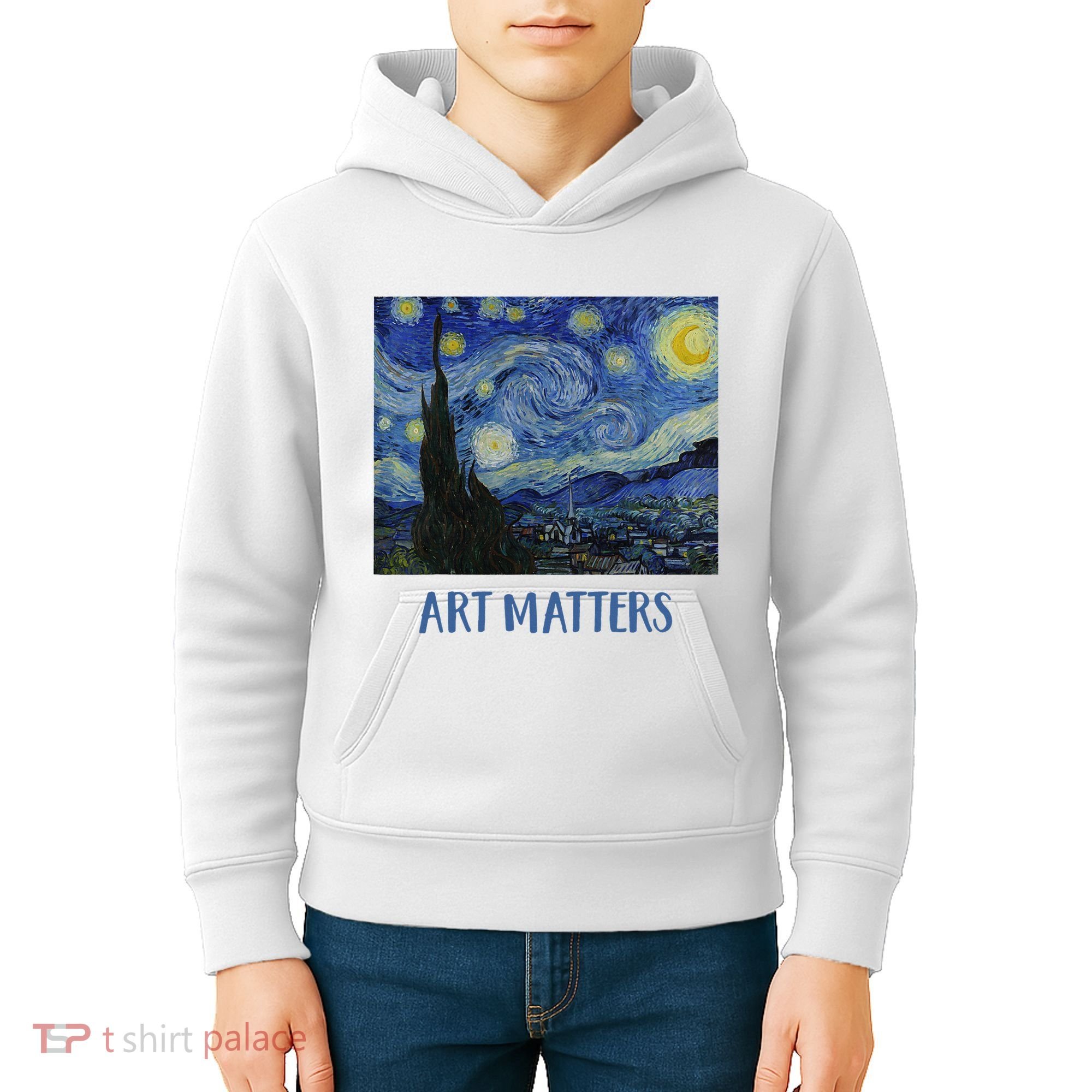 Starry Night By Vincent Van Gogh Art Matters Kids Hoodie
