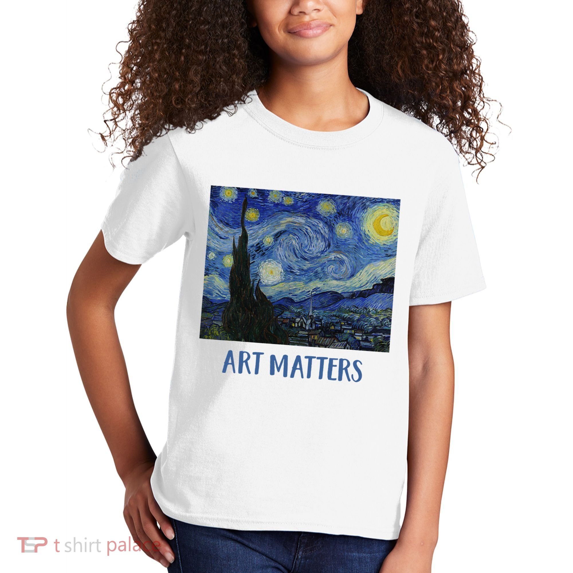 Starry Night By Vincent Van Gogh Art Matters Kids T-Shirt