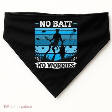 Spearfishing No Bait No Problem Dive Fish Hunt Spear Fishes Gift USA-Made Doggie Bandana