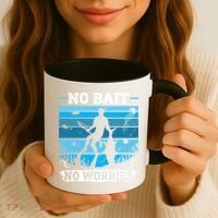 Spearfishing No Bait No Problem Dive Fish Hunt Spear Fishes Gift Coffee Mug thumb 3