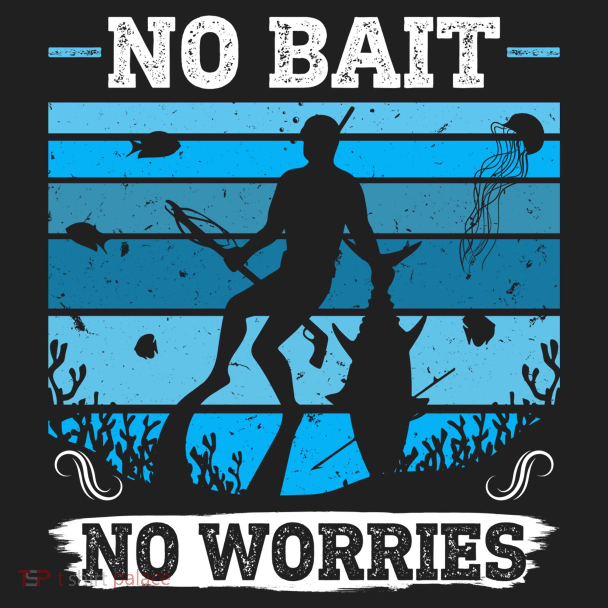 Spearfishing No Bait No Problem Dive Fish Hunt Spear Fishes Gift Beanie