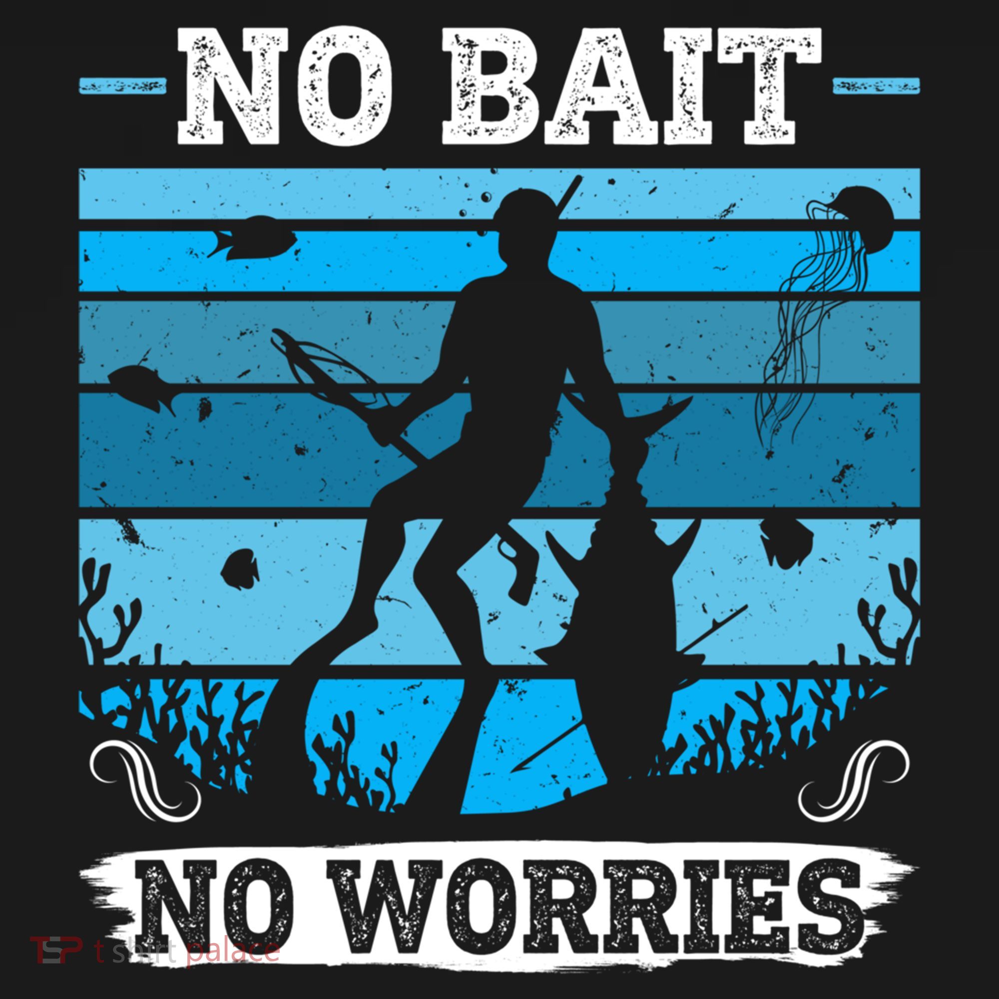 Spearfishing No Bait No Problem Dive Fish Hunt Spear Fishes Gift Women's Hoodie