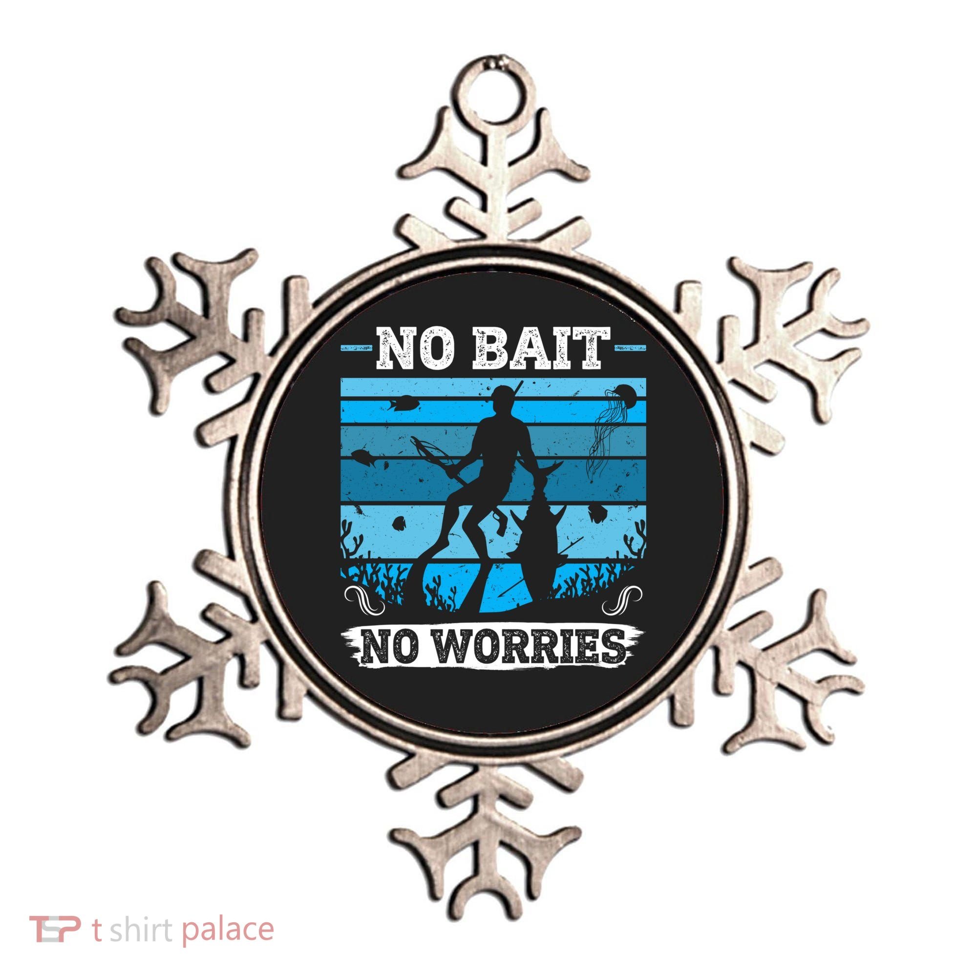 Spearfishing No Bait No Problem Dive Fish Hunt Spear Fishes Gift Ornament