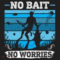Spearfishing No Bait No Problem Dive Fish Hunt Spear Fishes Gift Golf Towel thumb 3