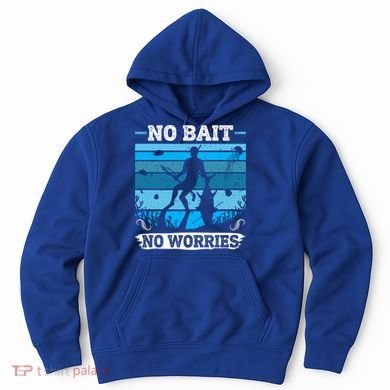 Spearfishing No Bait No Problem Dive Fish Hunt Spear Fishes Gift Hoodie