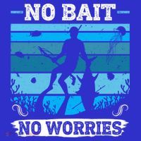 Spearfishing No Bait No Problem Dive Fish Hunt Spear Fishes Gift Sweatshirt thumb 3