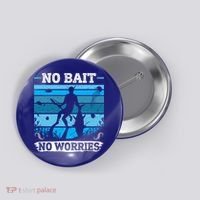 Spearfishing No Bait No Problem Dive Fish Hunt Spear Fishes Gift Button thumb 0