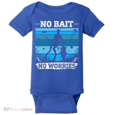 Spearfishing No Bait No Problem Dive Fish Hunt Spear Fishes Gift Baby Bodysuit