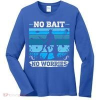Spearfishing No Bait No Problem Dive Fish Hunt Spear Fishes Gift Women's Long Sleeve Shirt thumb 0