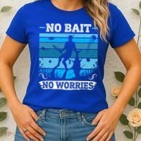 Spearfishing No Bait No Problem Dive Fish Hunt Spear Fishes Gift Women's T-Shirt thumb 2