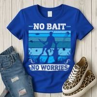 Spearfishing No Bait No Problem Dive Fish Hunt Spear Fishes Gift Women's T-Shirt thumb 3