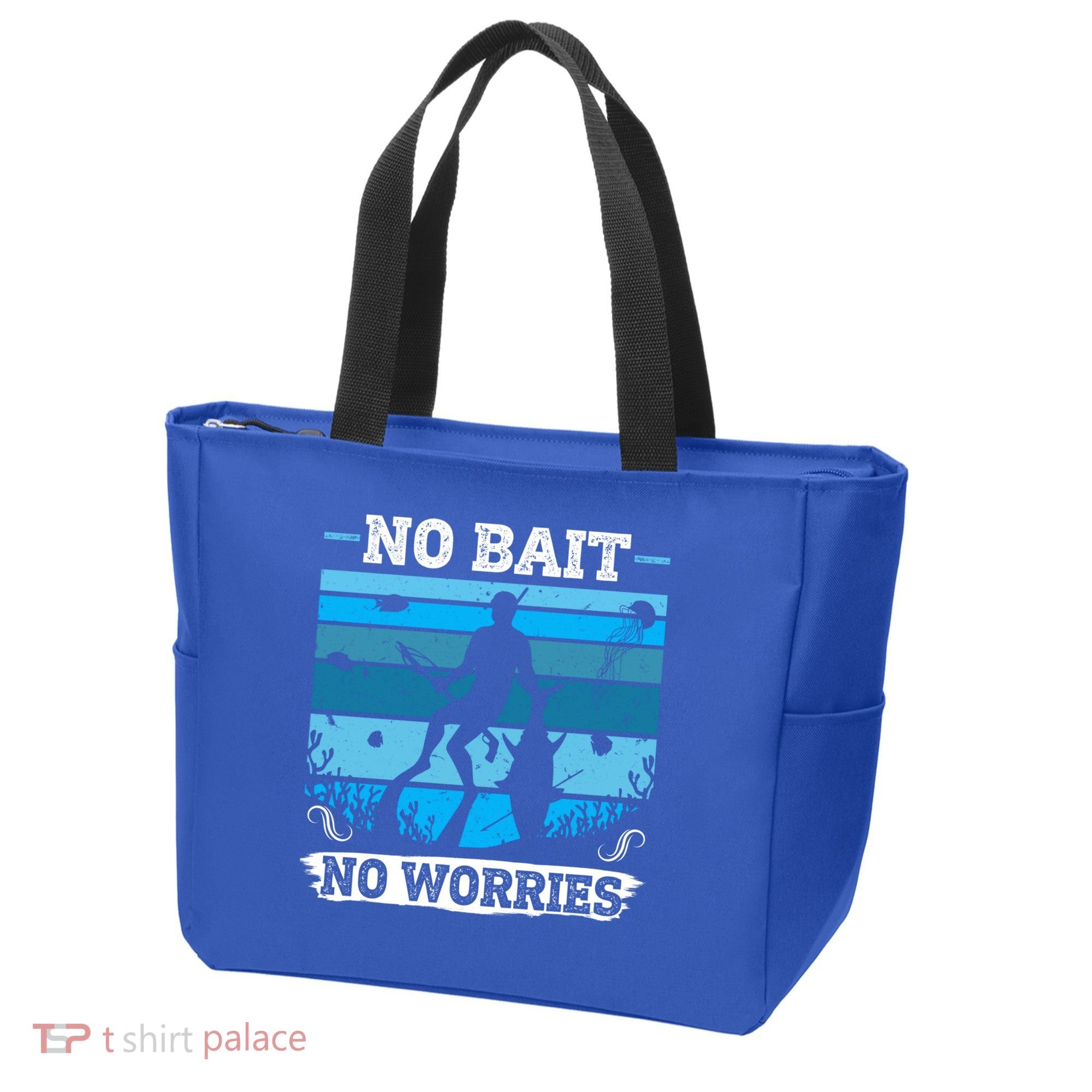 Spearfishing No Bait No Problem Dive Fish Hunt Spear Fishes Gift Tote Bag