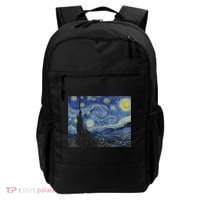 Starry Night By Vincent Van Gogh Famous Painting Gift Backpack thumb 0