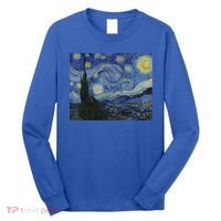 Starry Night By Vincent Van Gogh Famous Painting Gift Long Sleeve Shirt thumb 0