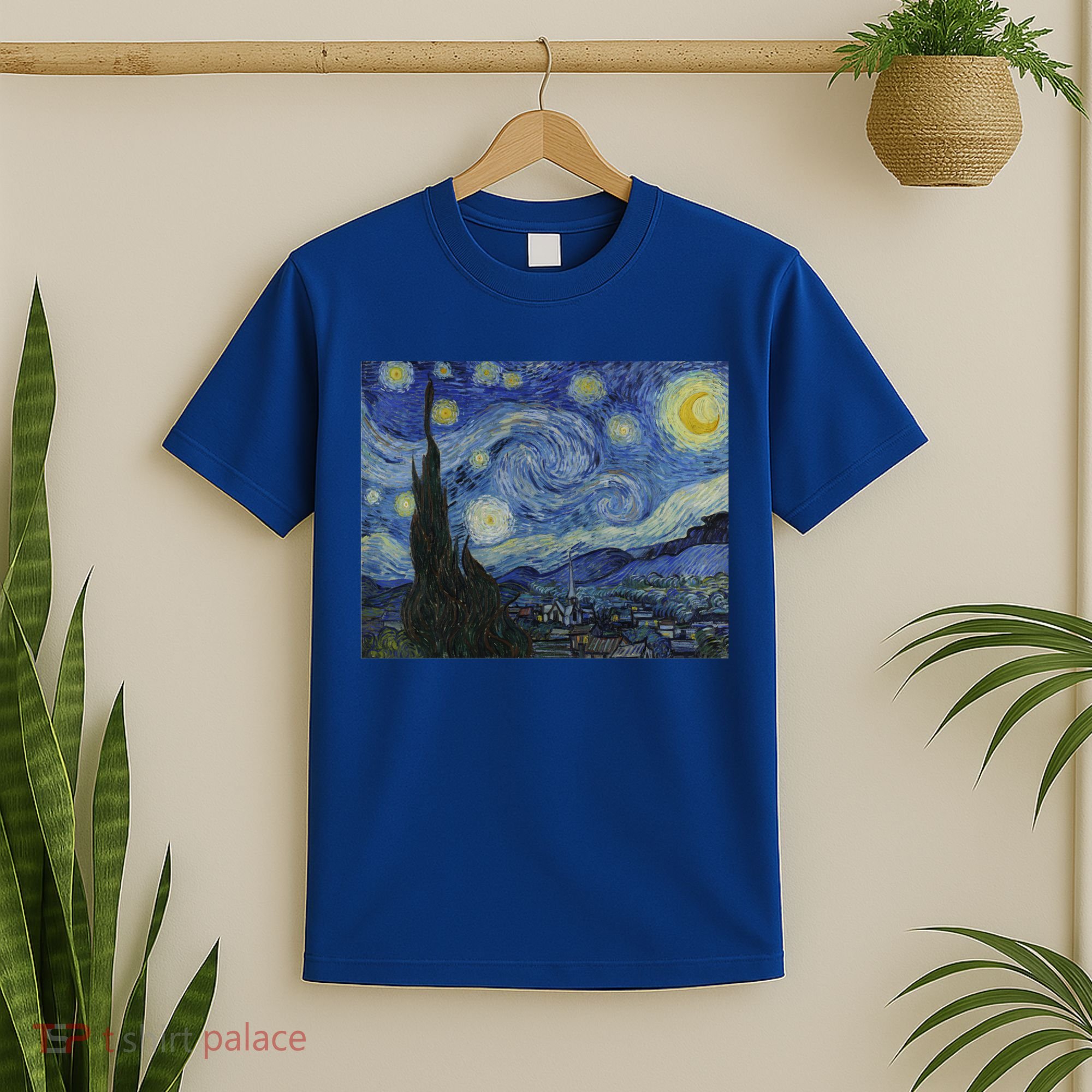 Starry Night By Vincent Van Gogh Famous Painting Gift T-Shirt