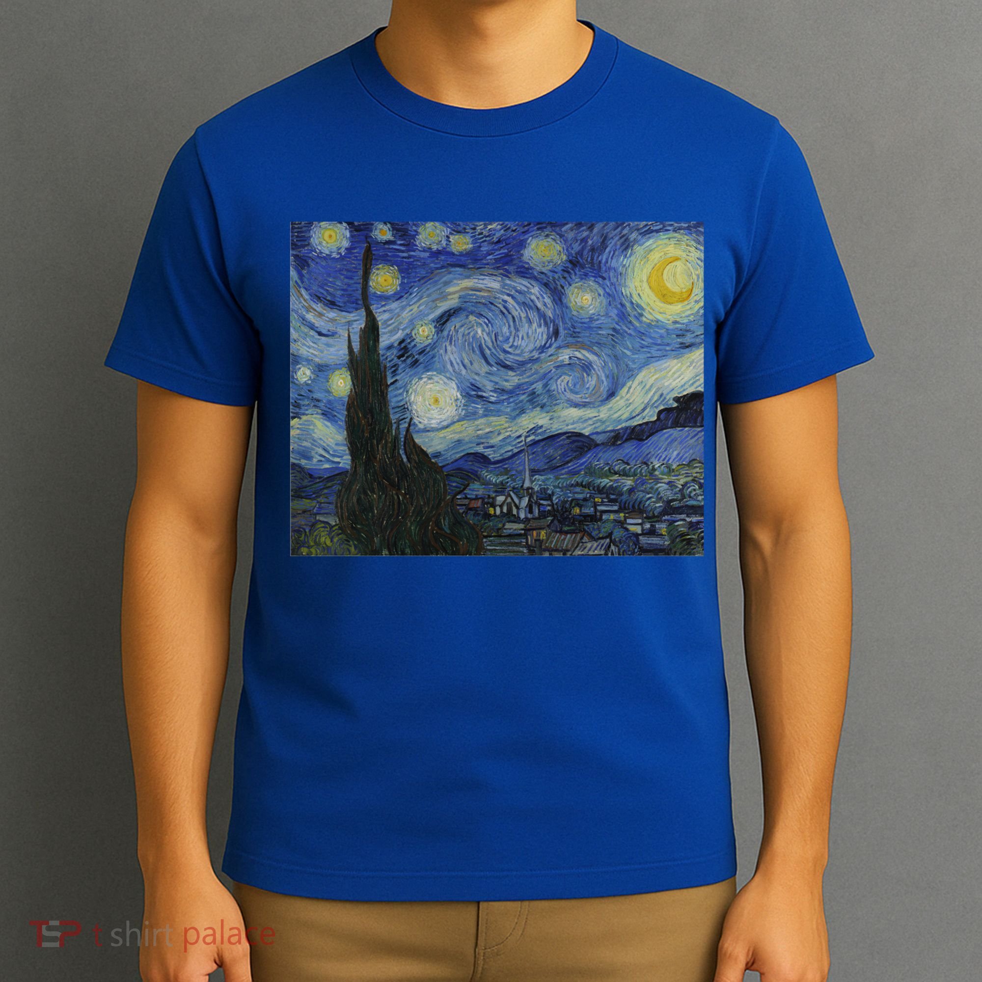 Starry Night By Vincent Van Gogh Famous Painting Gift T-Shirt