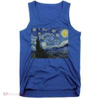 Starry Night By Vincent Van Gogh Famous Painting Gift Tank Top thumb 0