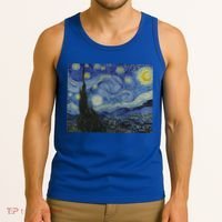 Starry Night By Vincent Van Gogh Famous Painting Gift Tank Top thumb 3