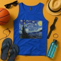 Starry Night By Vincent Van Gogh Famous Painting Gift Tank Top thumb 4